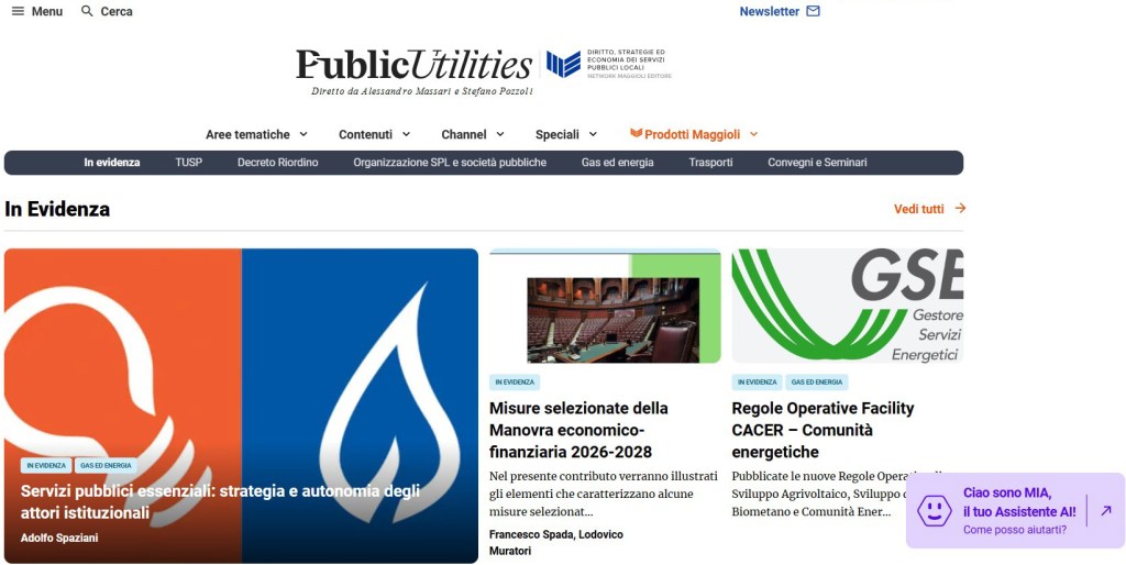 Su PublicUtilities è arrivata MIA, il tuo assistente AI! 1 MIA PU
